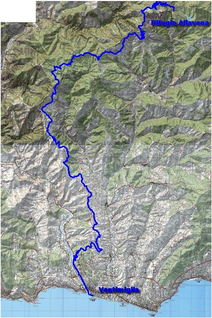 9. Etappe - Topographische Karte
