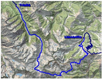 7. Etappe - Topographische Karte