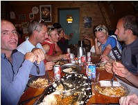 Abendessen im Refuge du Viso